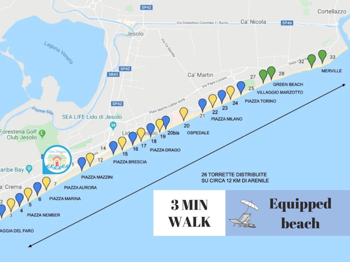 Apartmán Casa Sbrindoli Lido di Jesolo Exteriér fotografie